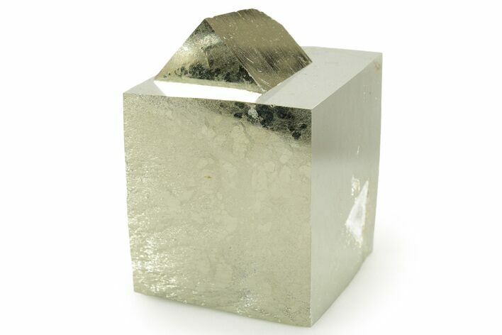 Shiny, Natural Pyrite Cube - Navajun, Spain #361961